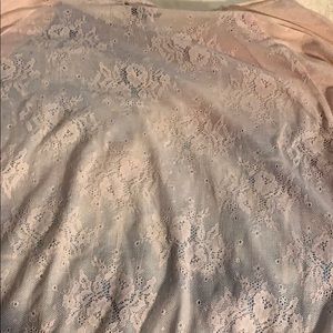 Back of the peace shirt. Floral.